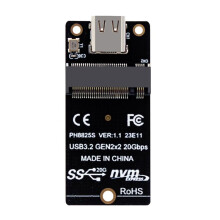 M.2 Naar Type C SSD Adapter ASM2364 NVME Riser Board 20Gbps Conversie Board 2000MB/S voor SSD 2230/42/60/80