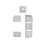 Electronic Handbrake Button Sticker Aluminum for  ALPHARD 40 Series Gear Button Sticker High-End Version Silver 1