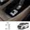 Electronic Handbrake Button Sticker Aluminum for  ALPHARD 40 Series Gear Button Sticker High-End Version Silver 3