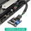 Dual USB 3.1 Front Panel Socket Key-A Type-E to USB 2.0 9Pin Mainboard Header Male Cable Extension Adapter 3