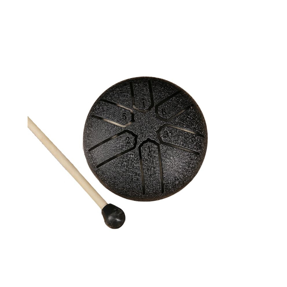 3 Inch 6-Tone Steel Tongue Drum Hand Pan Drums With Drumsticks Percussion Musical Instruments Drum Accessories C 4711583710670