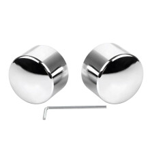Front Axle Cap Chrome Covers for  Dyna Street Bob Electra Street Glide