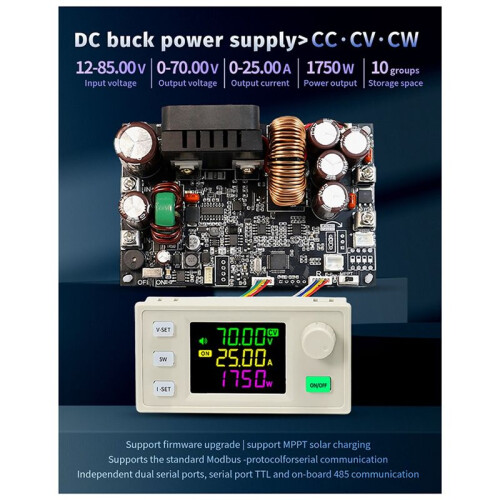 Upgrade CNC  Adjustable Voltage Regulated Power Supply Constant Voltage Constant Current Module 70V/25A/1750W 2