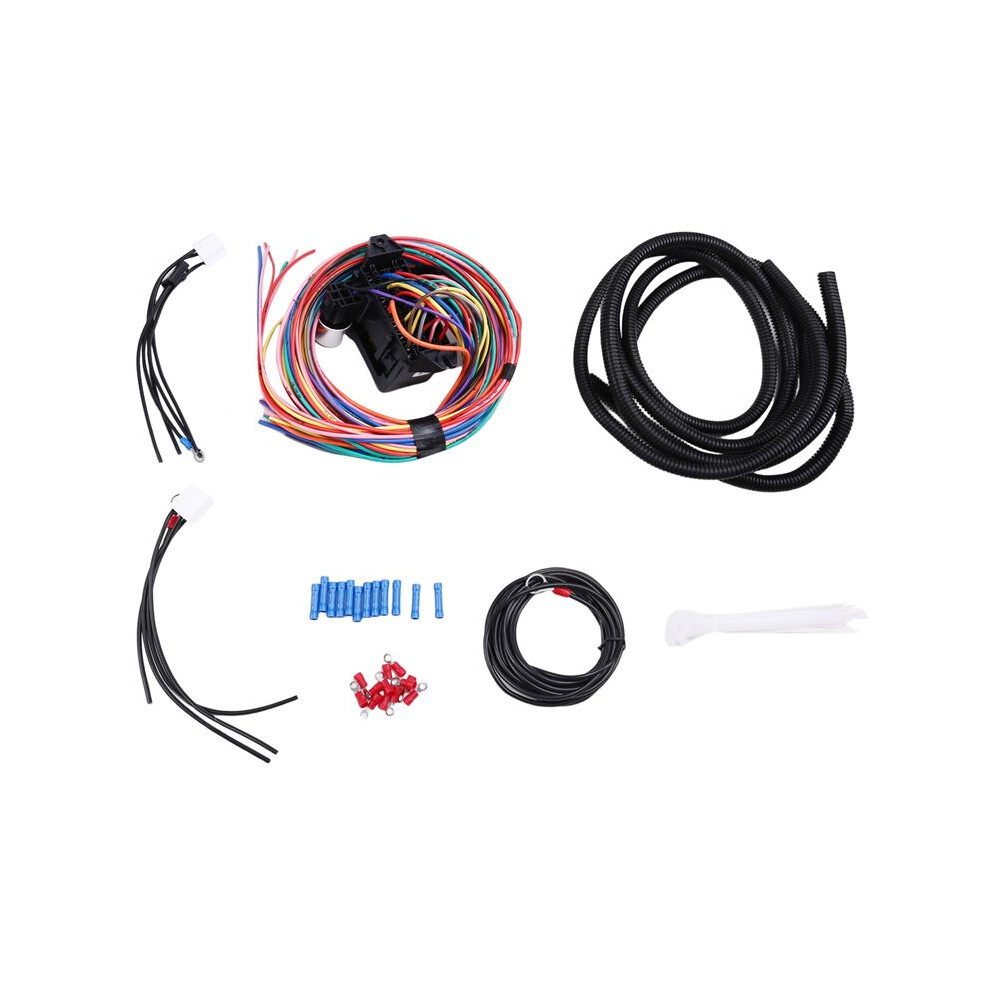 14 Circuit Wiring Harness Kit Car Modification Circuit For Chevy Mopar Muscle Car Electrical Wire Harness 6132025481947