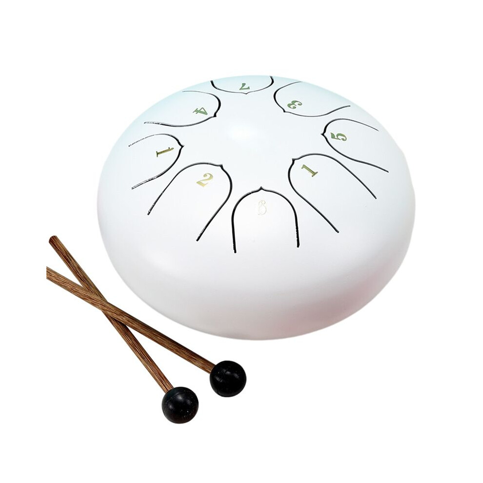 6Inch 8 Tone Hollow Drum Steel Tongue Drum Garden Rain Drum Steel Tongue Drum Outdoor Rain Drum Suitable For Beginners,B 4712386175901