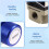Controller Turbo Manuale Universale con Manometro 1-150 PSI SR20DET, Blu 5