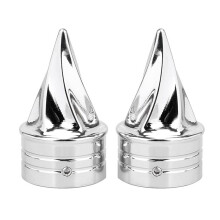 Chrome Framaxellocksmutterskydd för Electra Street Glide Dyna Low Rider