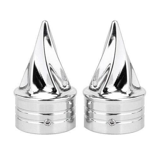 Chrome Front Axle Cap Nut Covers for  Electra Street Glide Dyna Low Rider