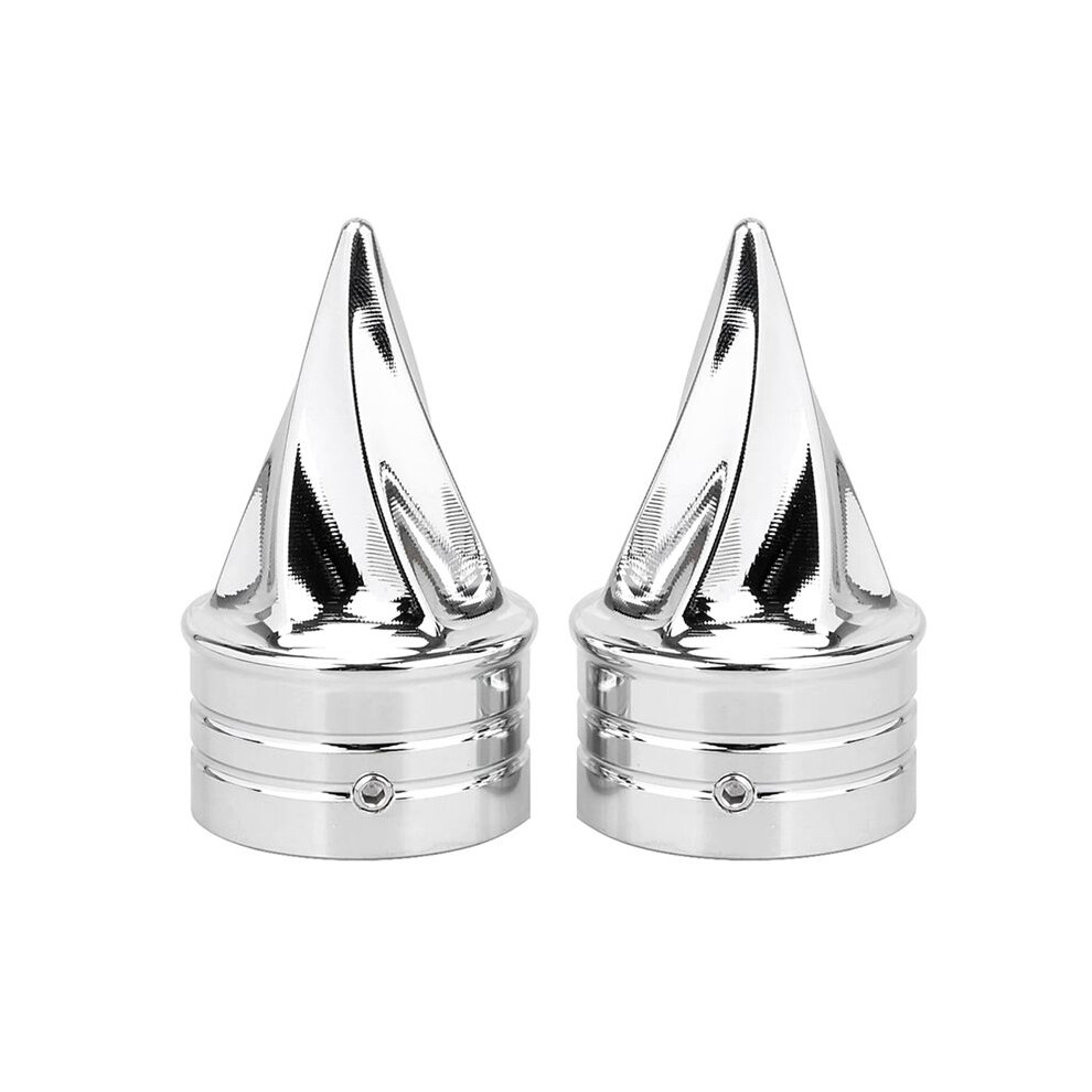 Chrome Front Axle Cap Nut Covers For Electra Street Glide Dyna Low Rider 6033578824154