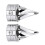 Chrome Front Axle Cap Nut Covers for  Electra Street Glide Dyna Low Rider 2
