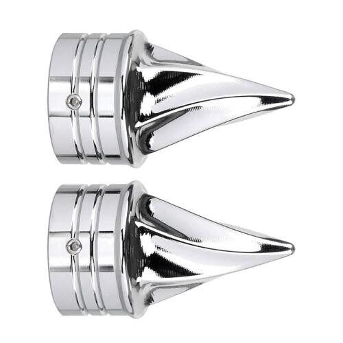 Chrome Front Axle Cap Nut Covers for  Electra Street Glide Dyna Low Rider 1