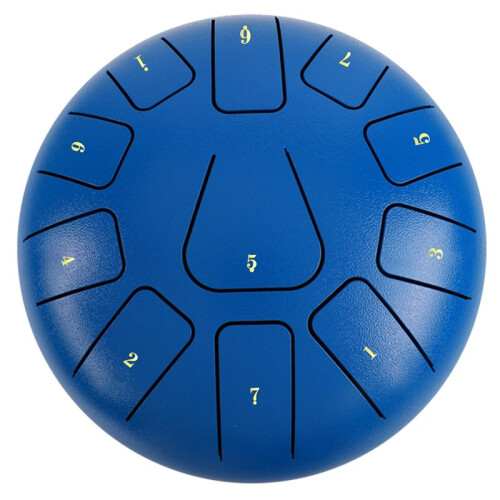 Tambor de Língua de Aço de 8 Polegadas, Pandeiro de 11 Notas com Baquetas e Palhetas para Meditações Instrumento de Pandeiro G
