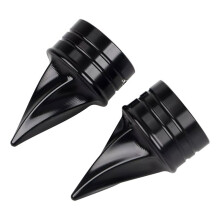 Black Front Axle Cap Nut Cover for Street Glide Road King Low Rider