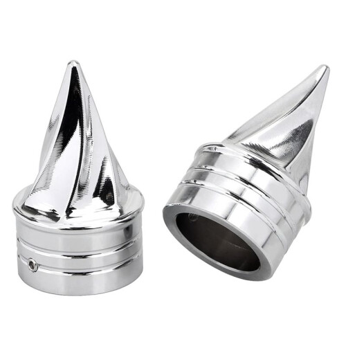 Chrome Front Axle Cap Nut Covers for  Electra Street Glide Dyna Low Rider 2