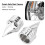 Chrome Front Axle Cap Nut Covers for  Electra Street Glide Dyna Low Rider 4