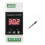 LED Rail Thermostat DC8-24V 2-Way Relay Din Rail Mounted Controller Heating and Cooling Temperature Alarm Controller D 1