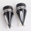 Black Front Axle Nut Covers Caps Kit for  Touring Road King 6