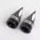Black Front Axle Nut Covers Caps Kit for  Touring Road King 3