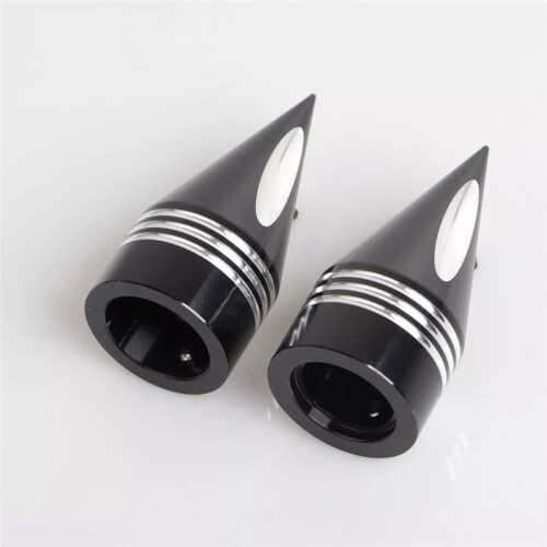 Black Front Axle Nut Covers Caps Kit for  Touring Road King 2