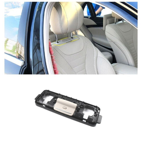 Front Right Side  Backrest Base Cover for   S Class W222 2014-2020 Accessories Gray White 2