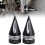 Black Front Axle Nut Covers Caps Kit for  Touring Road King 8