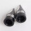 Black Front Axle Nut Covers Caps Kit for  Touring Road King 5