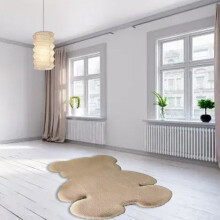Niedlicher Schlafzimmerteppich, weich, Bärenform,