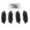 Rear, Left+Right Brake Pads Set for   JK 2007-2017 BBP/JK/002A 68003776AA 5