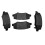 Rear, Left+Right Brake Pads Set for   JK 2007-2017 BBP/JK/002A 68003776AA 6