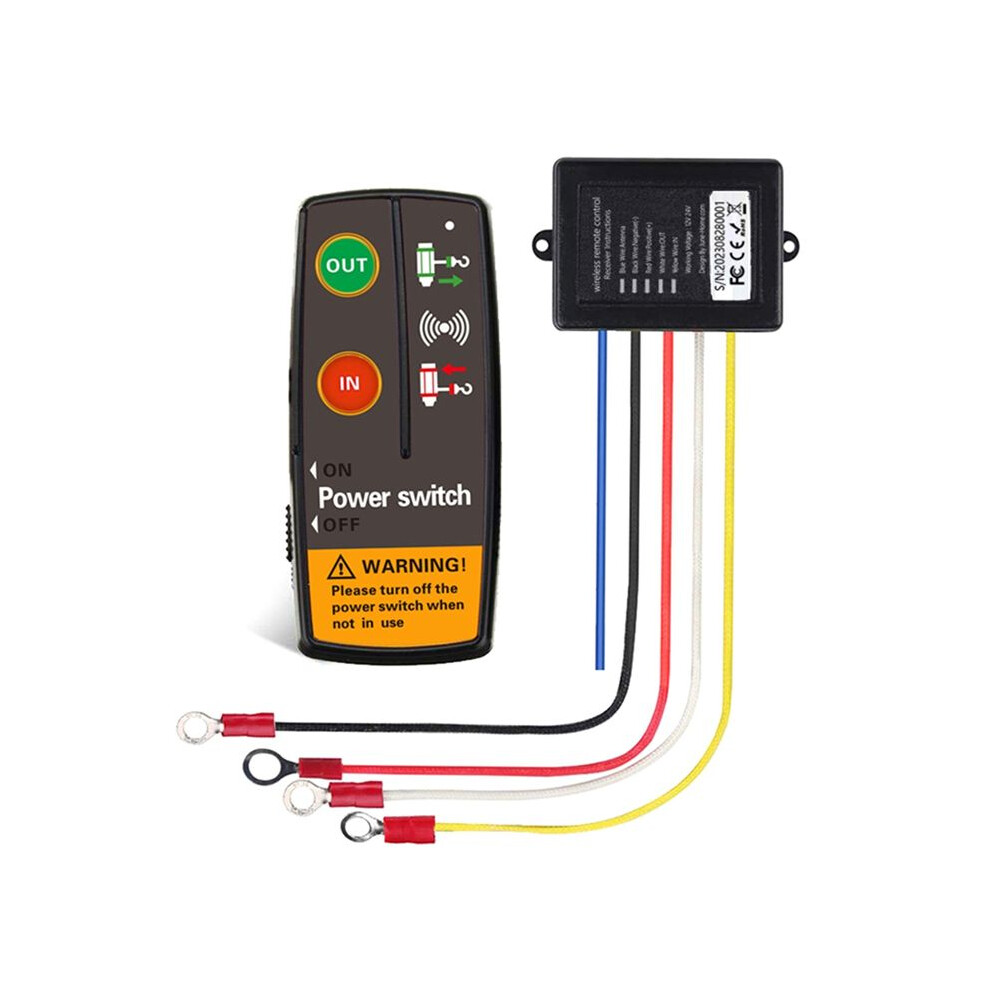 Universal Winch Wireless Remote Control Kit For Atv Truck Receiver Module Transmitter Handset Controller Light 4711713526201