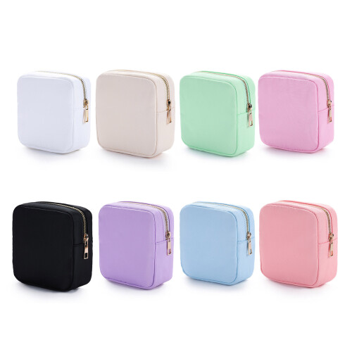 Mini-Make-up-Organizer, stilvolle Nylon-Kosmetiktasche,-Grün 1