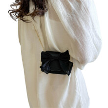 Petit sac carré sac à bandoulière mignon sac à chaîne avec-Noir