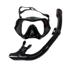 Snorkel Mask Set with Dry-Top Snorkel, Panoramic Wide View Anti-Fog Lenses for Crystal Clear Underwater Vision, Professional-Grade Liquid Silicone Sno