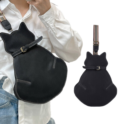 Sac à main polyvalent de style chat, sac amusant et élégant-brun 2