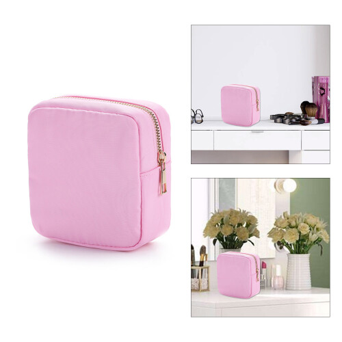 Mini-Make-up-Organizer, stilvolle Nylon-Kosmetiktasche,-Grün 2