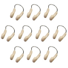 Clip per il naso per il nuoto, protezione per il naso impermeabile con telaio metallico regolabile, vestibilità in gomma morbida, design antiscivolo