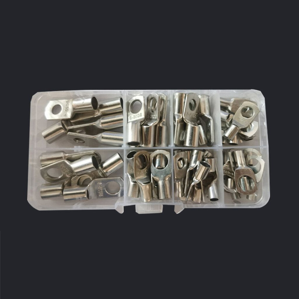 Heavy Duty Copper Wire Lug, Battery Cable Terminal Marine Grade Ring Terminals Kit For Household Appliances Power Distribution Cabinets Automobiles 9169997193285