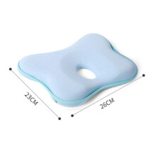 Travesseiro ortopédico para bebê com suporte para a cabeça, design ventilado e tecido macio e respirável que garante um descanso tranquilo e
