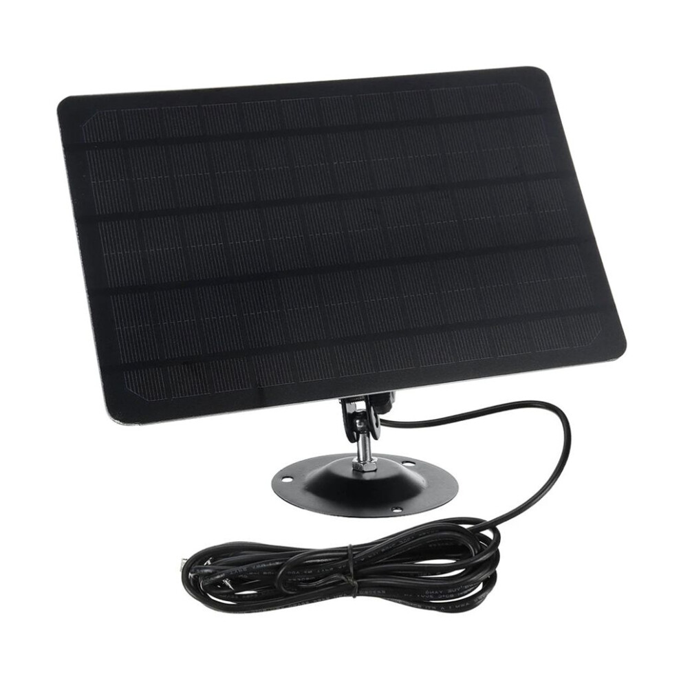 Weatherproof Solar Panel For Security Devices, Adjustable Wall Mount 10W Solar Charger, Quick Setup For Reliable Outdoor Power 9358999356082