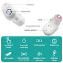 Soluție de aparat auditiv pentru seniori, aparate auditive reîncărcabile cu anulare a zgomotului, proiectate ergonomic pentru o purtare discretă