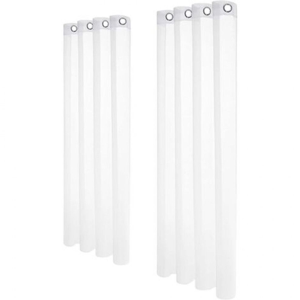 Elegant Design Grommet Drapes, Breathable Triple-Weave Fabric Filtering Curtains For Privacy Protection And Minimalist Pattern Adornment (White) Light/White 9448196589151