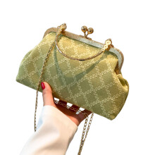 Anmutige Party-Geldbörse, Schultertasche, kompakte Größe,-Grün