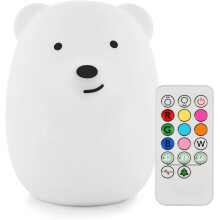 Cute Animal Silicone Lamps LED Nursery Night Lights, USB Rechargeable with Remote Control, Multi-Purpose Safe Silicone Portable Color Changing Glow