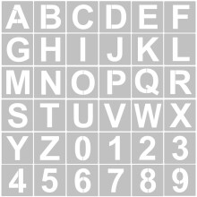 Multi-Purpose Usage Alphabet Stencils, Environment-Friendly Pet Templates For Painting On Wood Fabric Wall, Bendable Washable Reusable With Safe