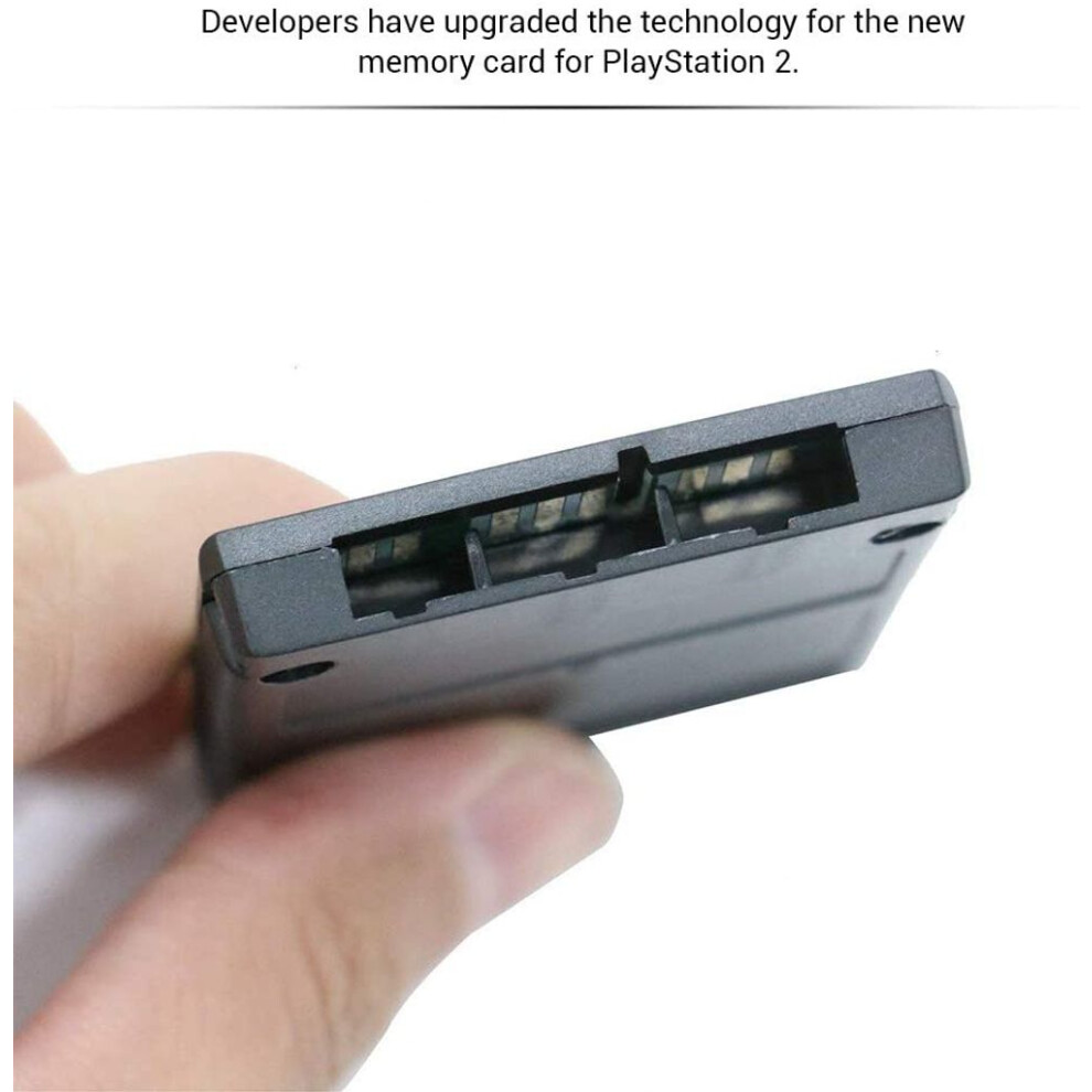 Memory Card For Sony Playstation 2, Customized Data Storage For Ps2 Games Accessories High Speed Flash Memory, Essential External Memory 128Mb Black 9169997194701