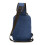 Multipocket Men Single Shoulder Bag Canvas Chest Bag-dark grey 6