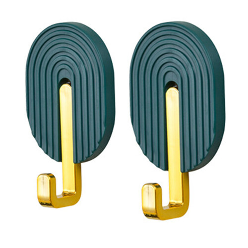2pcs Dark Green Hooks 8.6x5.2cm High-Bearing 2