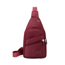 Convenient Chest Bag for Commuting and Shopping-Burgundy