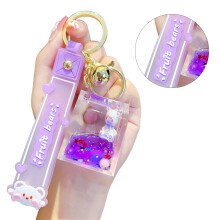 Cute Alloy Lollipop Milk Box Key Holder Delicate-milk carton