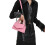 Stylish Women's Shoulder Bag with Adjustable Strap-Pink 1